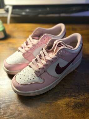 Nike Dunk Low Pink Foam Red White (GS) - .com,